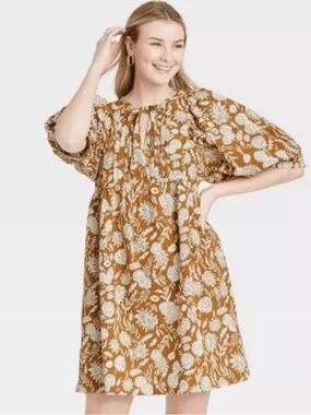 Universal Thread Cotton Bohemian Babydoll Dress